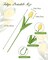 30PCS Summer Floral Arrangement – Artificial Tulips, Real Touch Faux PU Flowers for Table Centerpieces, Kitchen, Home Decor (Mix Green)